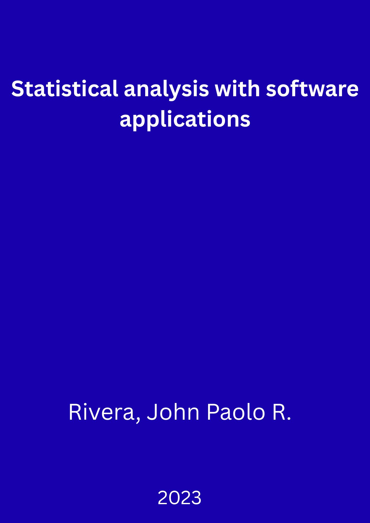 SBLC - Statistical analysis with software applications